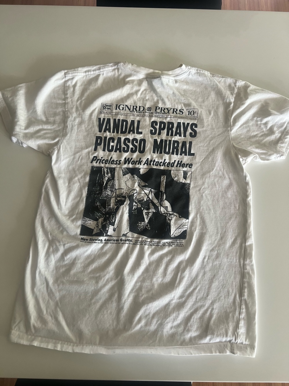 Ignored Prayers White Graphic Short-Sleeve Tee
